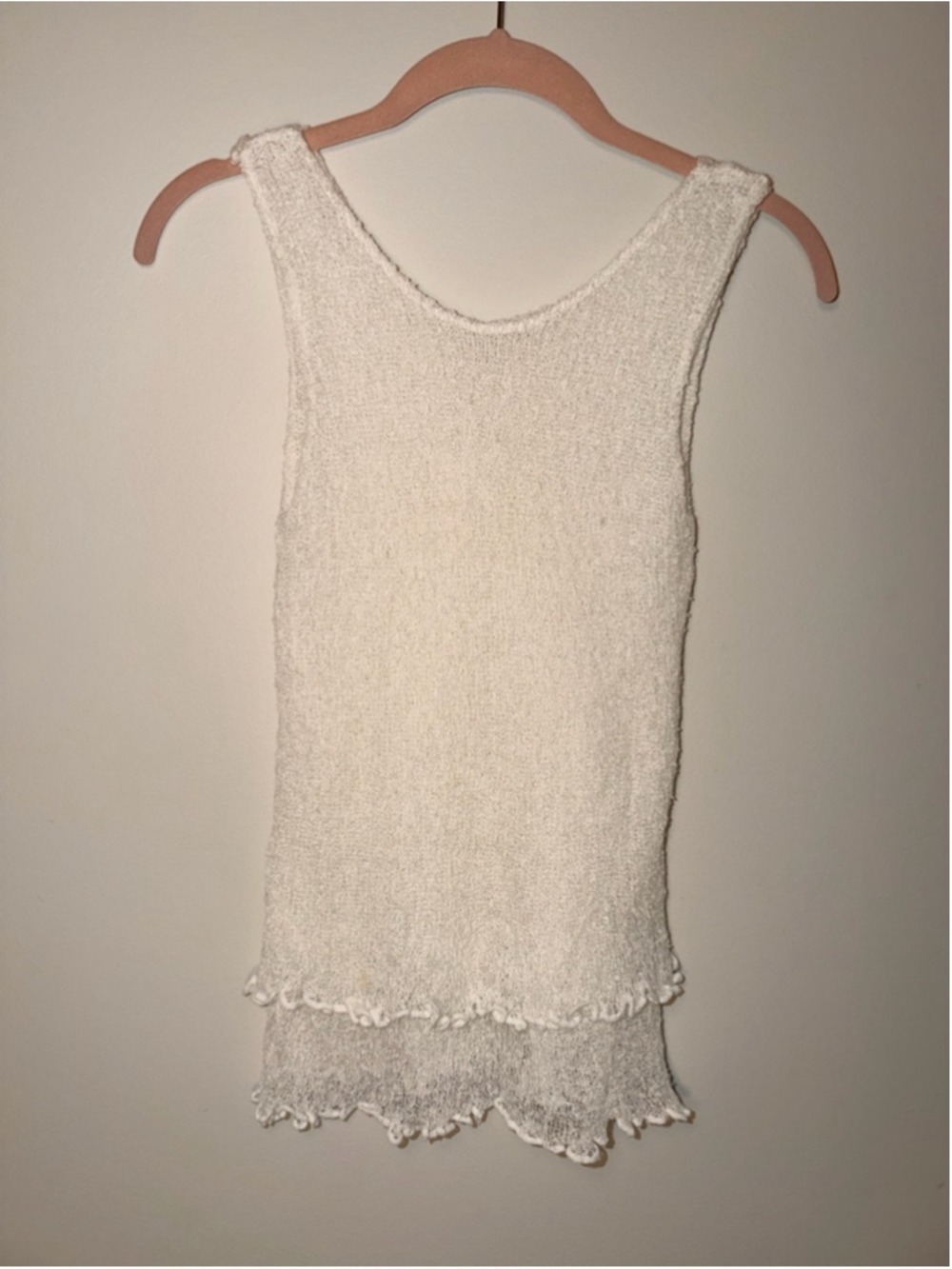 Double Layered Textured Knit Tank